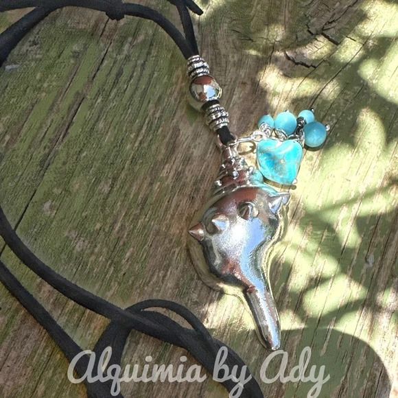 Alquimia by Ady Silver and Turquoise Necklace - Picture 4 of 8